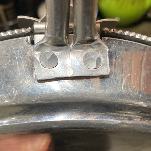 Antique B W Buenilum hand wrought silent butler with lid - Picture 6 of 7